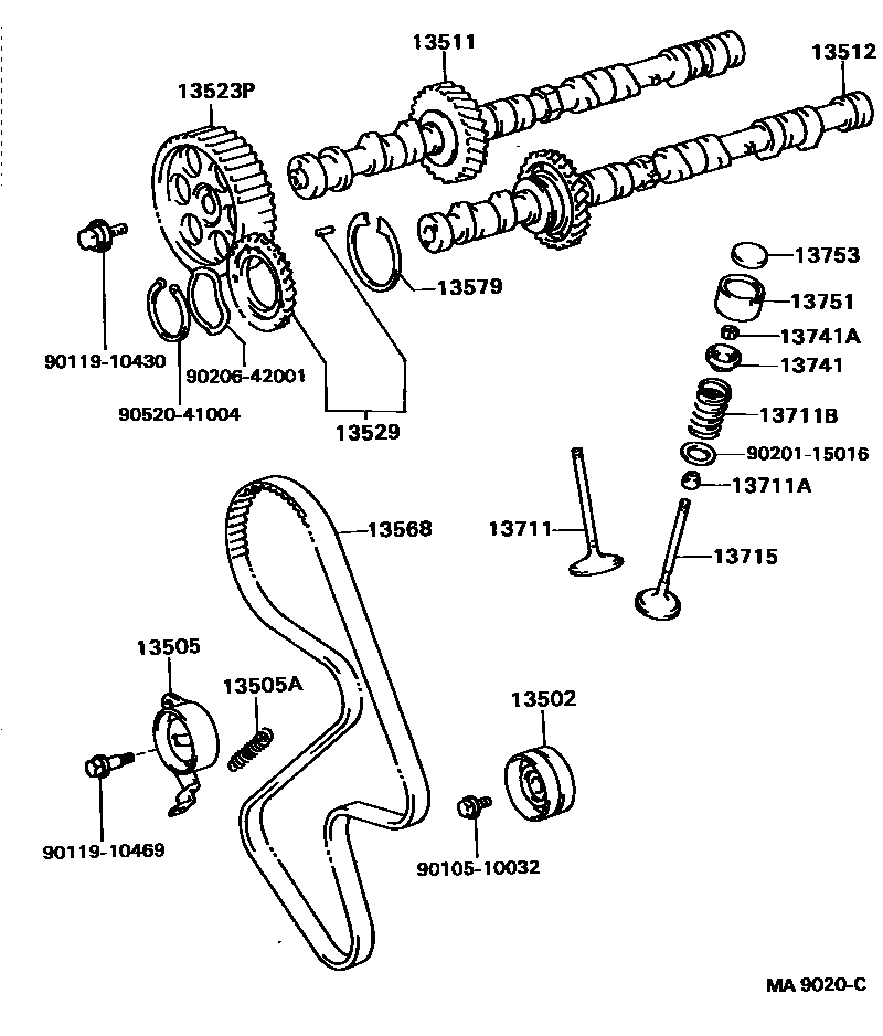 1302 — CAMSHAFT & VALVE