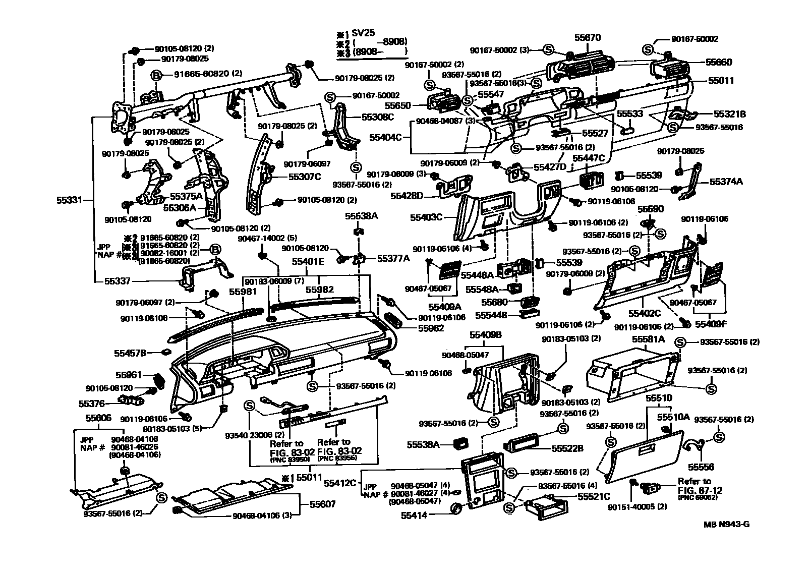 5501 — INSTRUMENT PANEL & GLOVE COMPARTMENT
