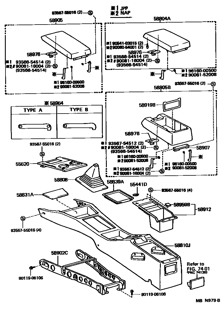 5806 — CONSOLE BOX & BRACKET