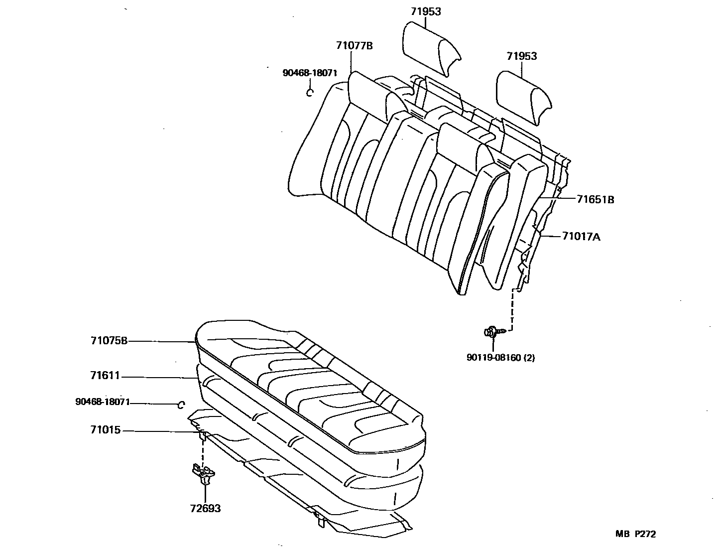 7102 — REAR SEAT & SEAT TRACK
