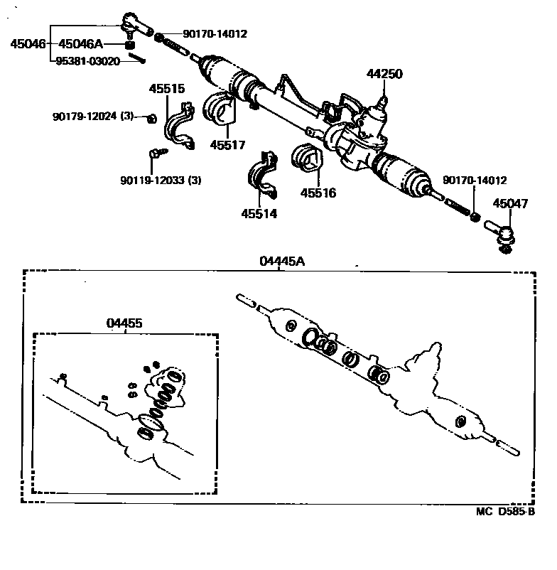 4505 — FRONT STEERING GEAR & LINK