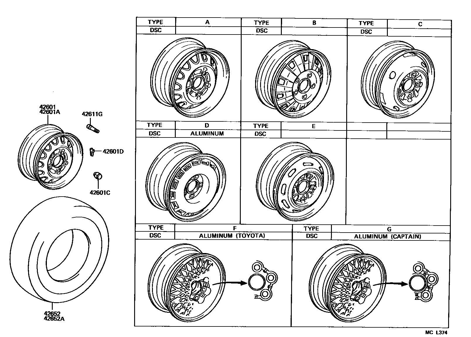 4103 — DISC WHEEL & WHEEL CAP