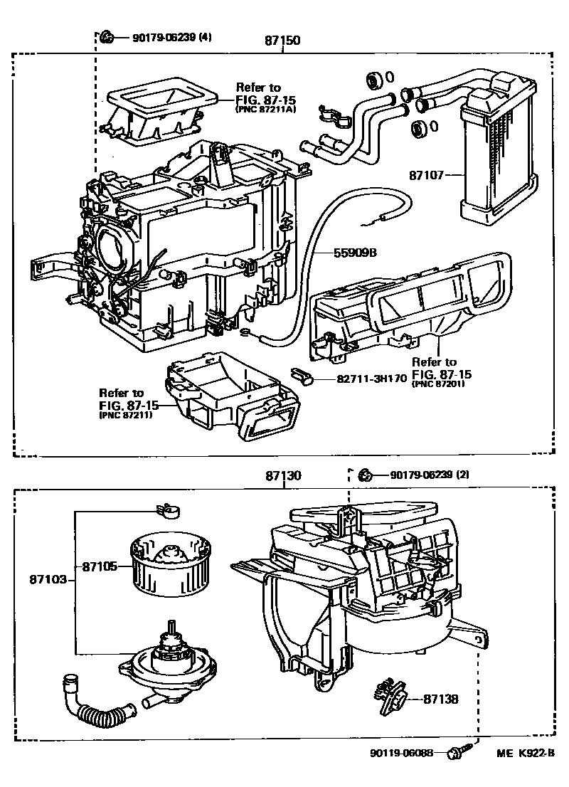 8712 — HEATING & AIR CONDITIONING - HEATER UNIT & BLOWER