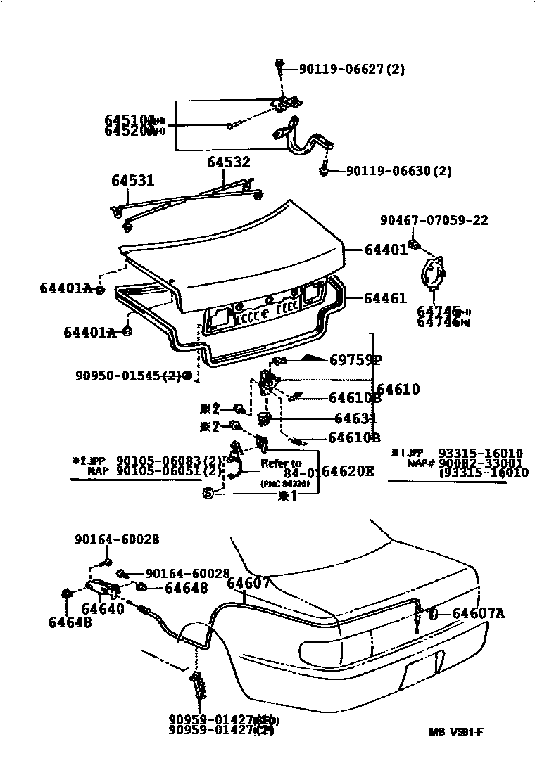 6105 — LUGGAGE COMPARTMENT DOOR & LOCK