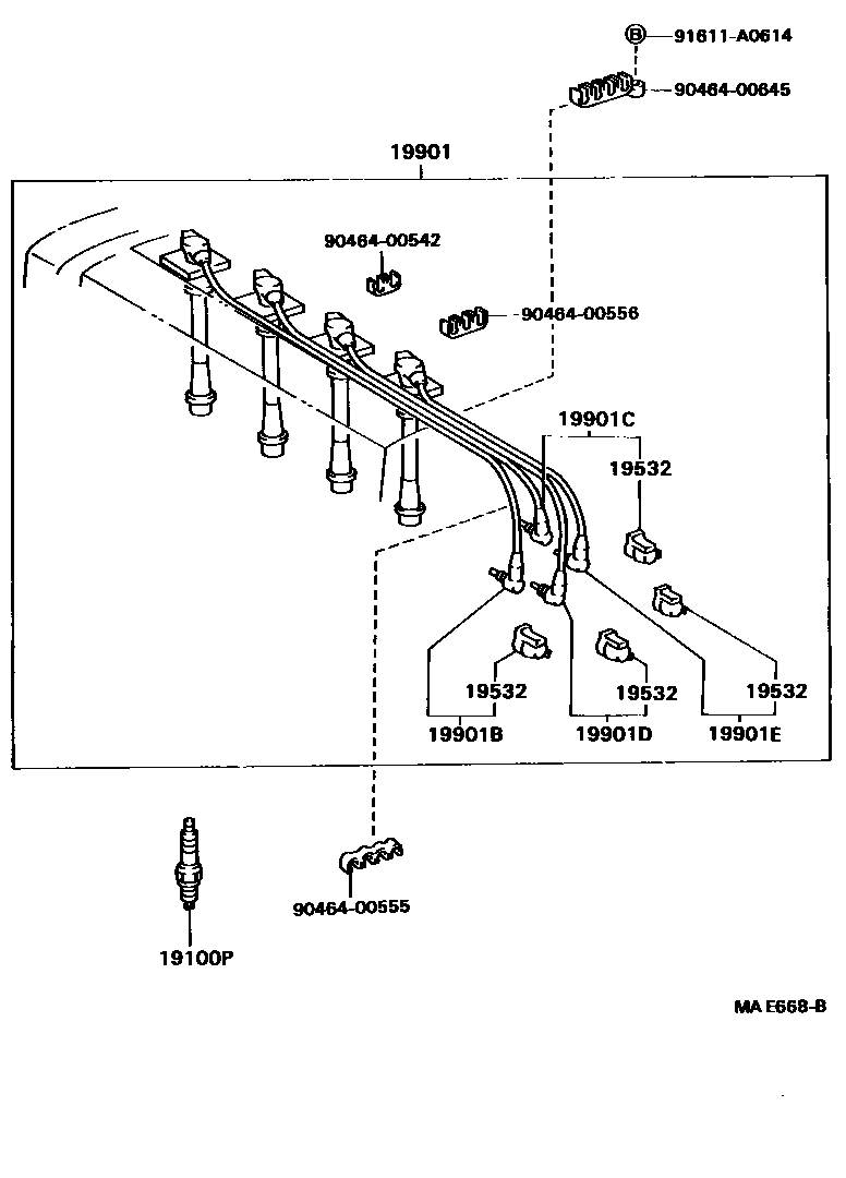 1901 — IGNITION COIL & SPARK PLUG / GLOW PLUG