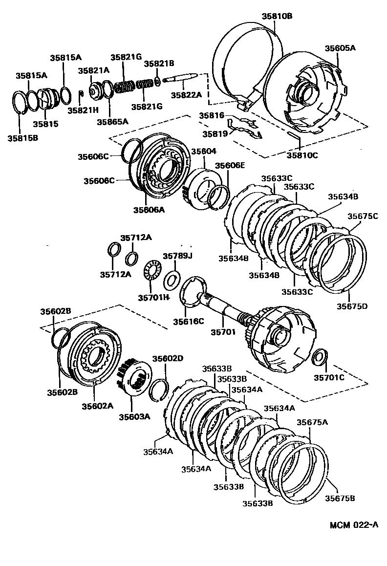 3507 — BRAKE BAND & MULTIPLE DISC CLUTCH (ATM)