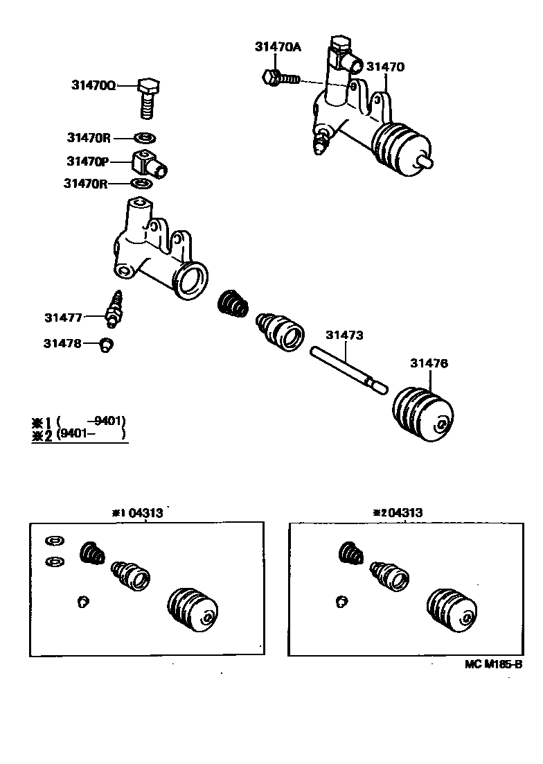 3105 — CLUTCH RELEASE CYLINDER