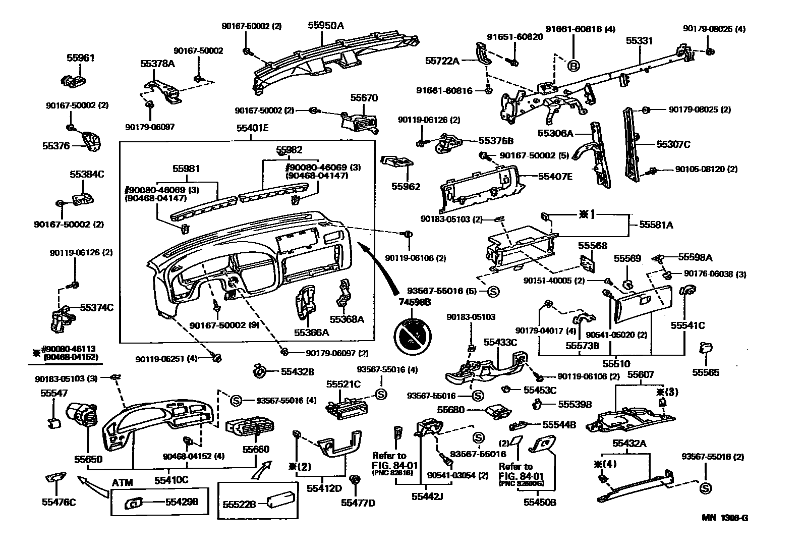 5501 — INSTRUMENT PANEL & GLOVE COMPARTMENT