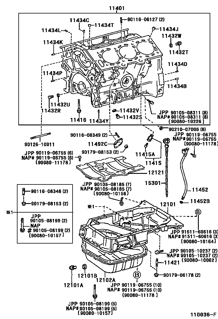 1105 — CYLINDER BLOCK