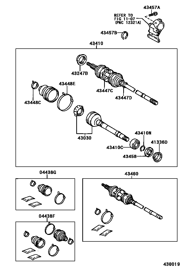 4302 — FRONT DRIVE SHAFT