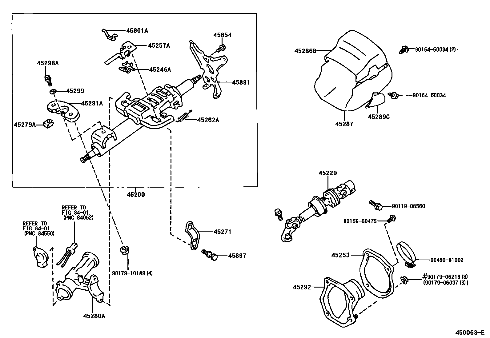 4501 — STEERING COLUMN & SHAFT