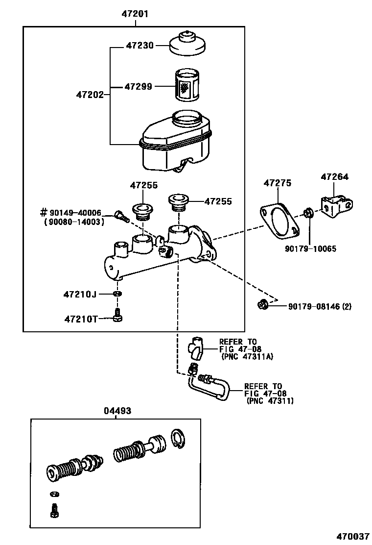 4702 — BRAKE MASTER CYLINDER