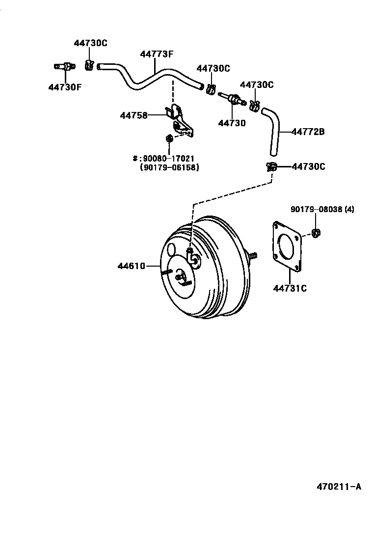 4703 — BRAKE BOOSTER & VACUUM TUBE