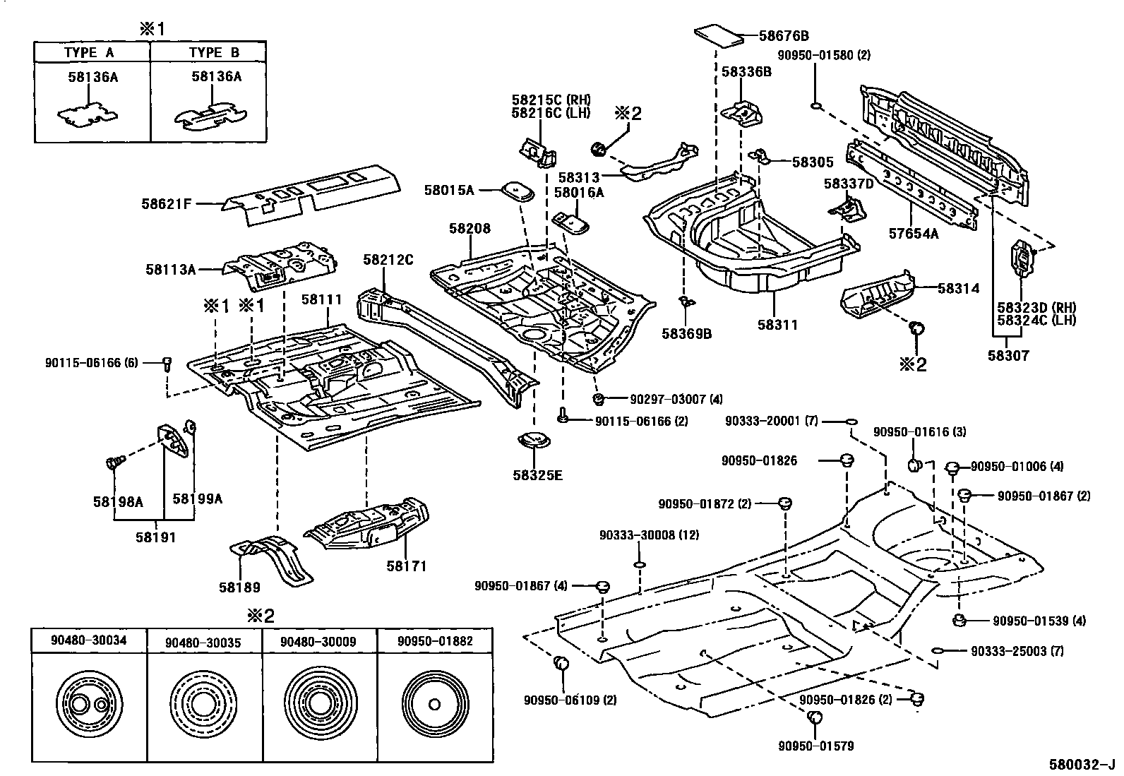 5801 — FLOOR PAN & LOWER BACK PANEL