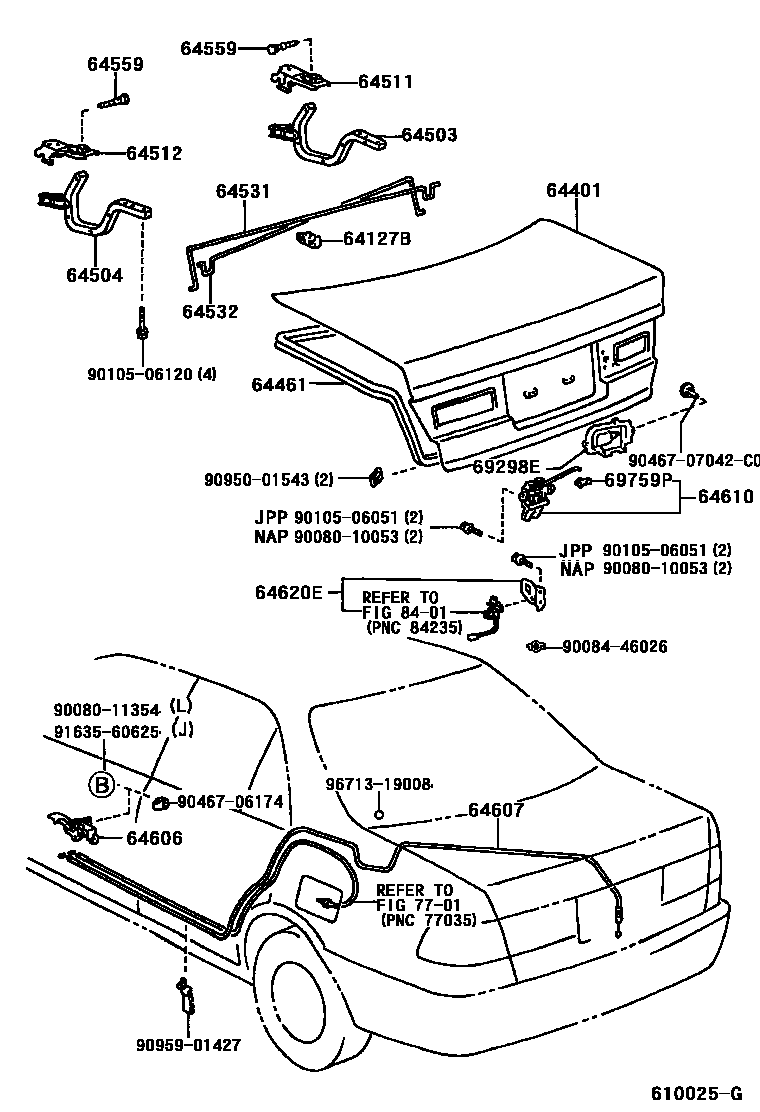 6105 — LUGGAGE COMPARTMENT DOOR & LOCK