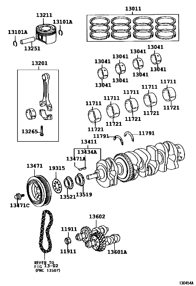 1301 — CRANKSHAFT & PISTON