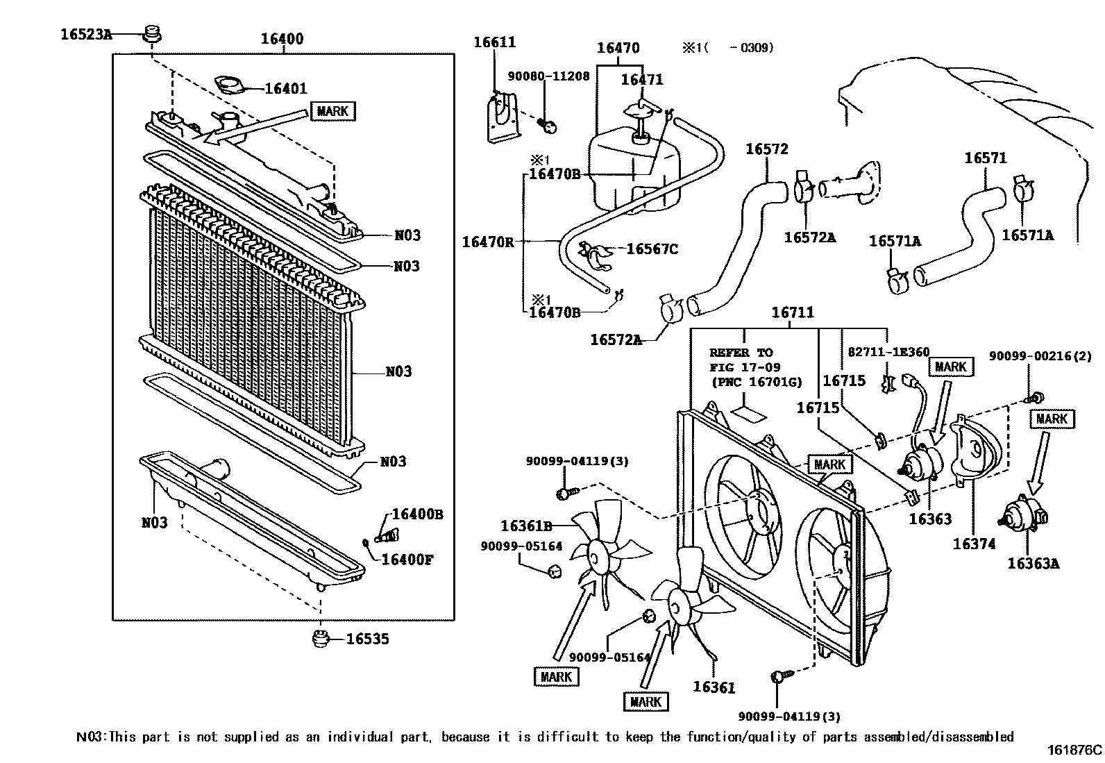 1603 — RADIATOR & WATER OUTLET