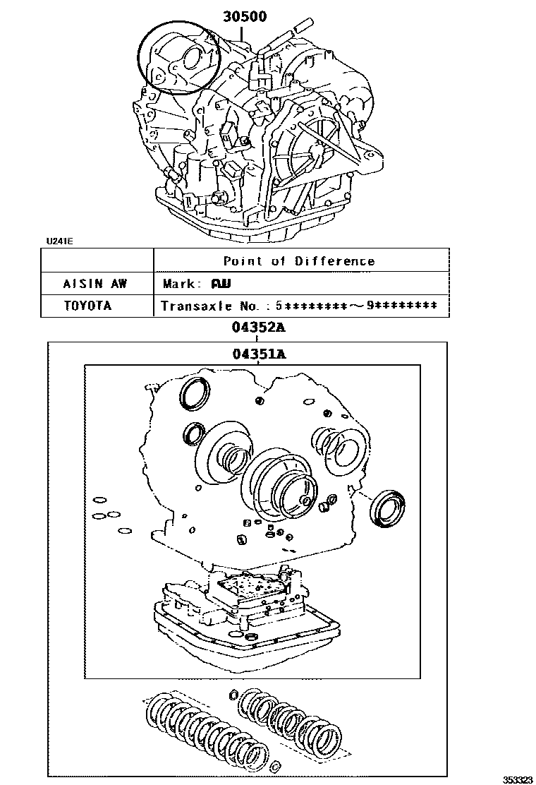 3501 — TRANSAXLE OR TRANSMISSION ASSY & GASKET KIT (ATM)
