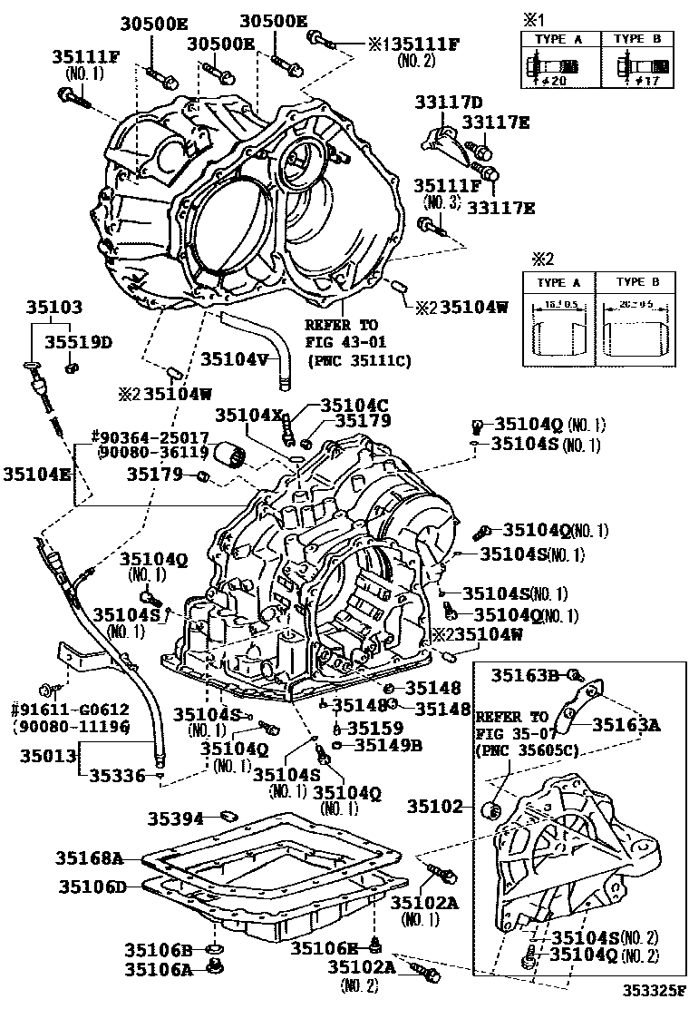 3503 — TRANSMISSION CASE & OIL PAN (ATM)