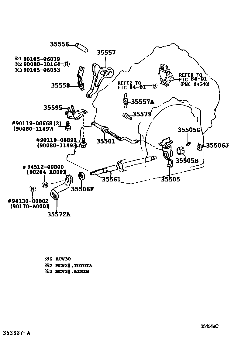 3513 — THROTTLE LINK & VALVE LEVER (ATM)
