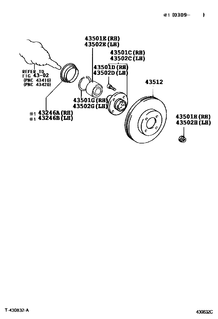 4303 — FRONT AXLE HUB