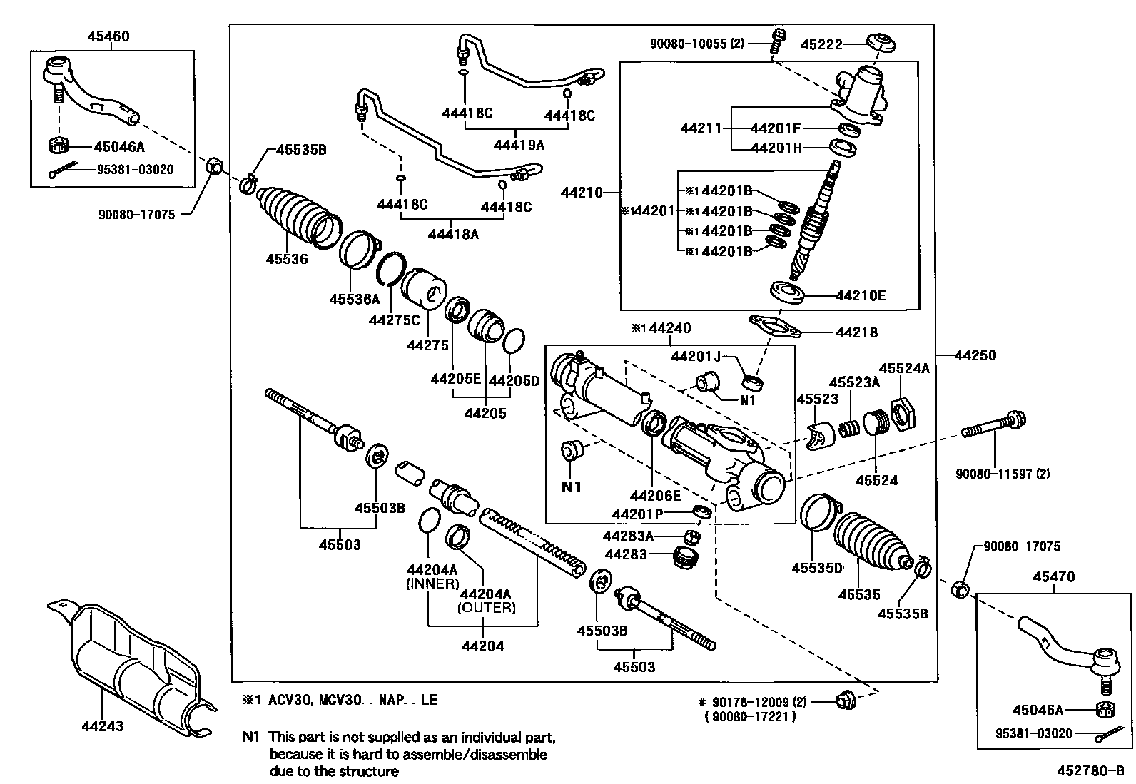4505 — FRONT STEERING GEAR & LINK