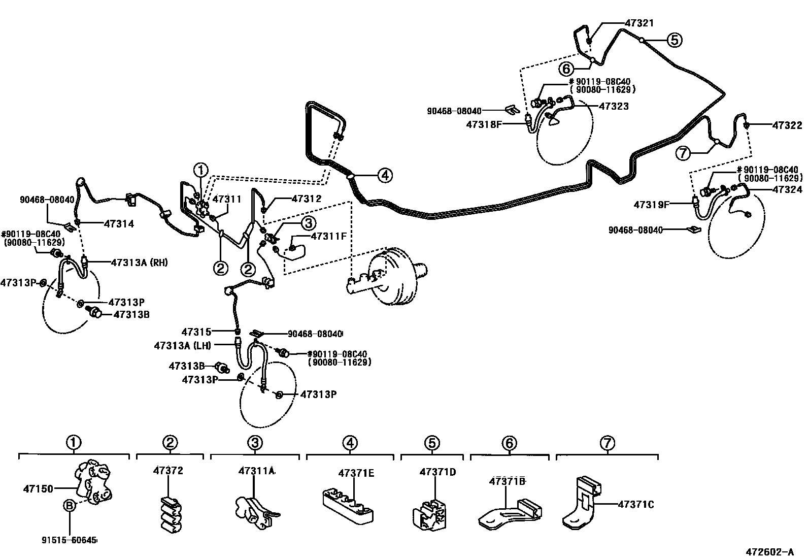 4708 — BRAKE TUBE & CLAMP