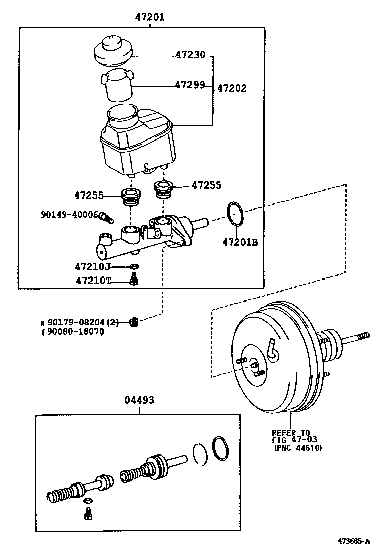 4702 — BRAKE MASTER CYLINDER
