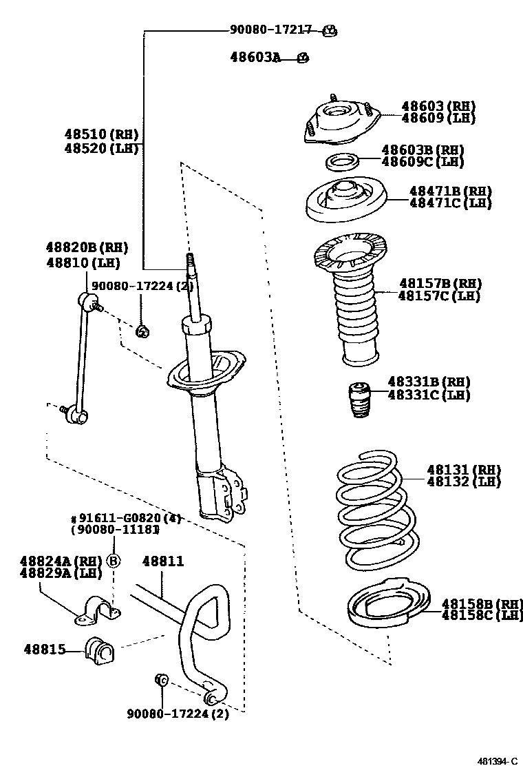 4803 — FRONT SPRING & SHOCK ABSORBER