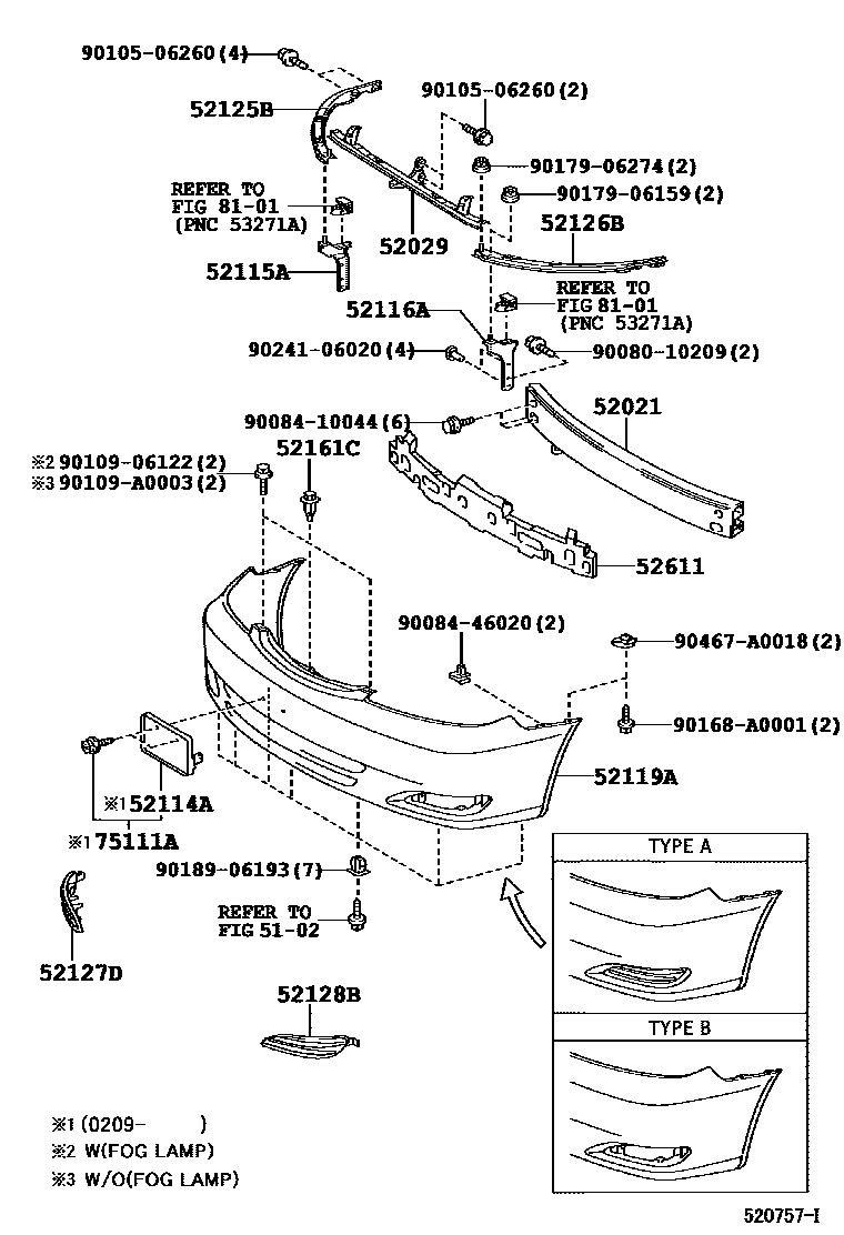 5201 — FRONT BUMPER & BUMPER STAY