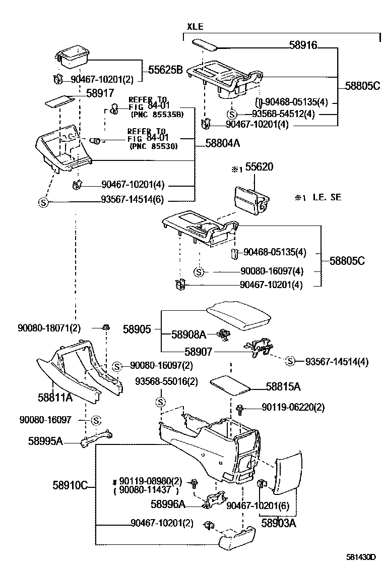 5806 — CONSOLE BOX & BRACKET