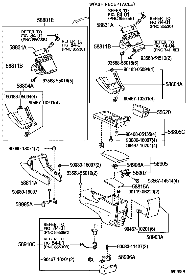 5806 — CONSOLE BOX & BRACKET