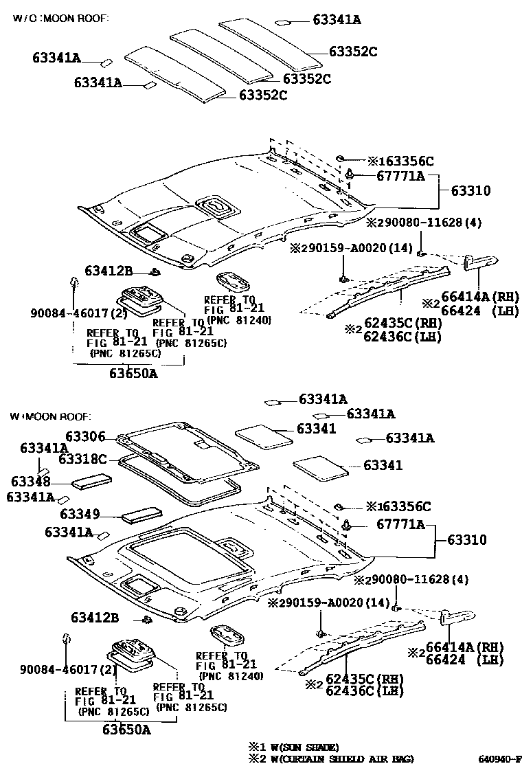 6402 — ROOF HEADLINING & SILENCER PAD