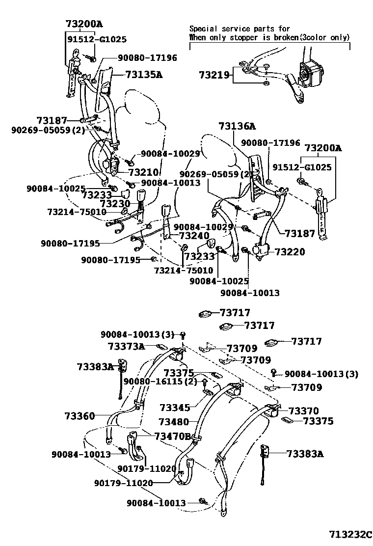 7104 — SEAT BELT & CHILD RESTRAINT SEAT