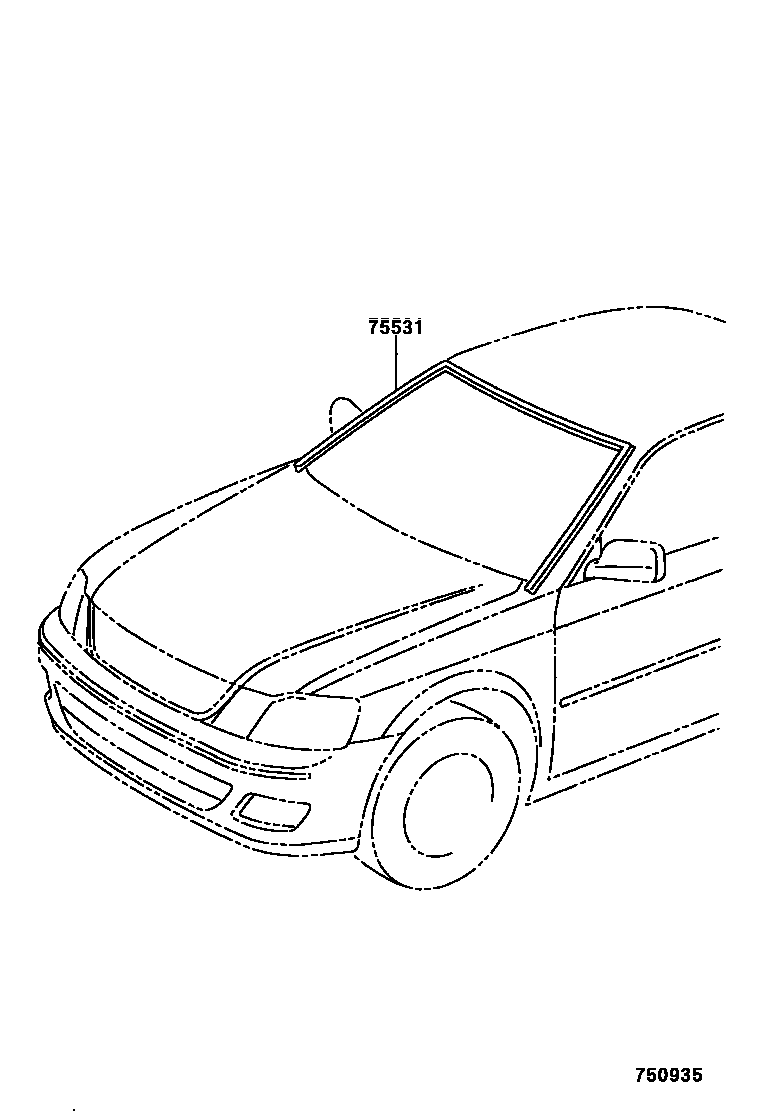 7502 — FRONT MOULDING
