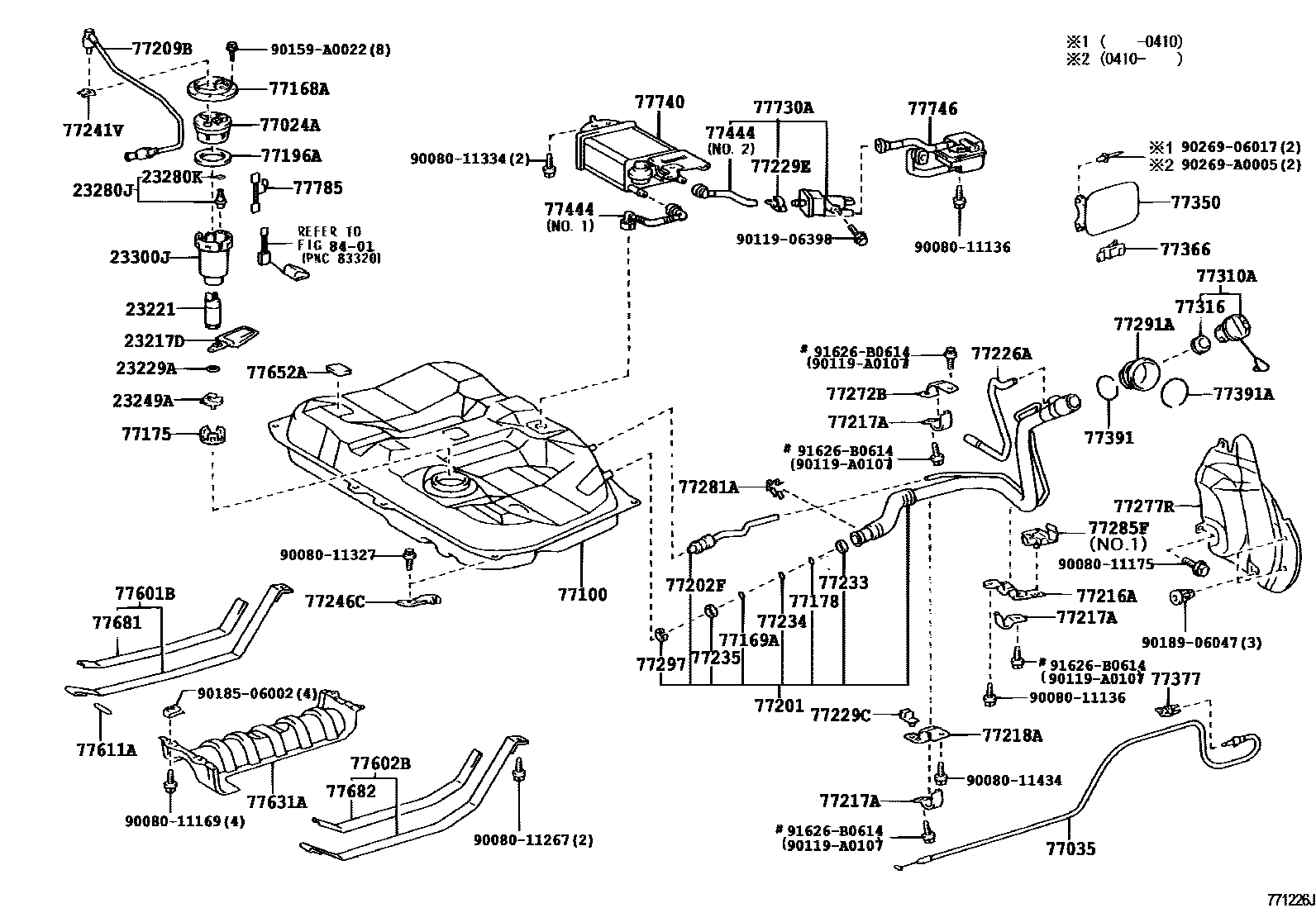 7701 — FUEL TANK & TUBE