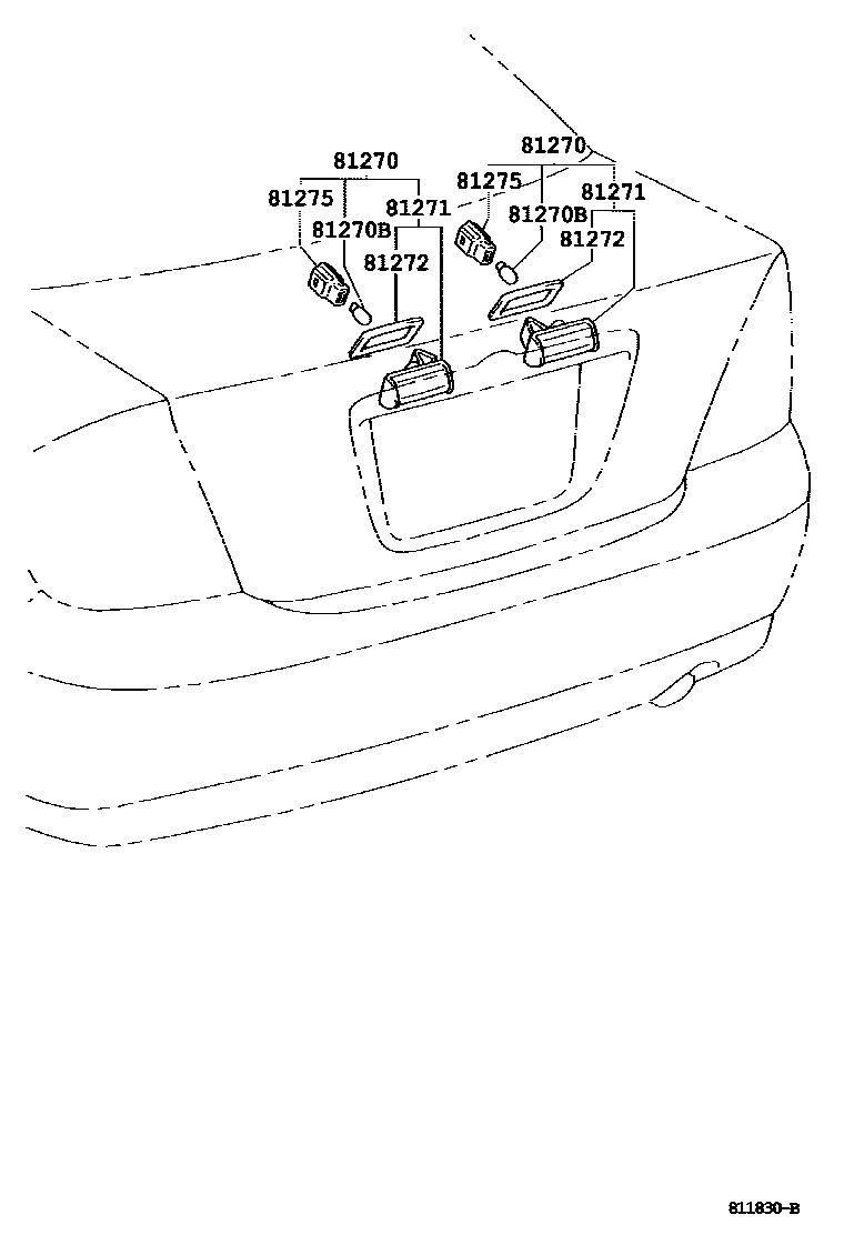 8113 — REAR LICENSE PLATE LAMP