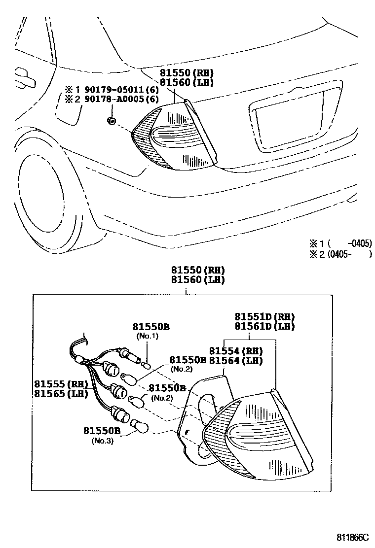8111 — REAR COMBINATION LAMP