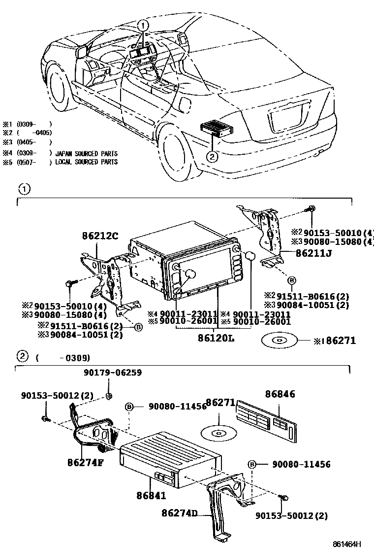 8603 — NAVIGATION & FRONT MONITOR DISPLAY