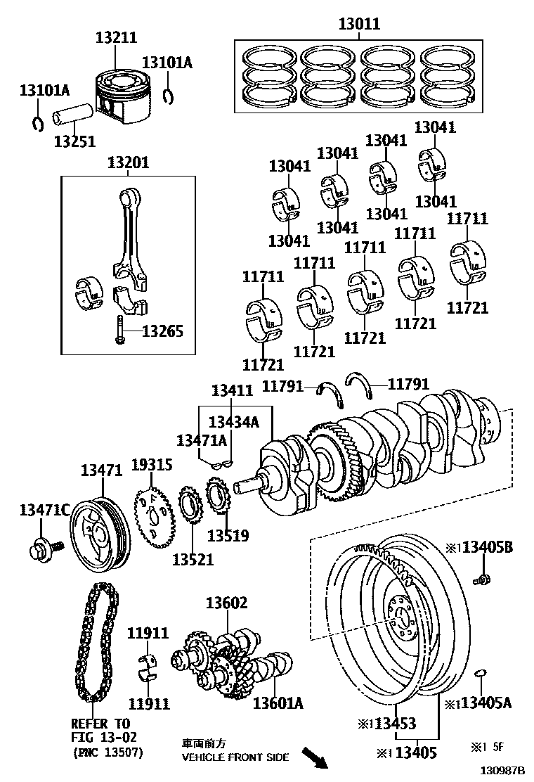 1301 — CRANKSHAFT & PISTON