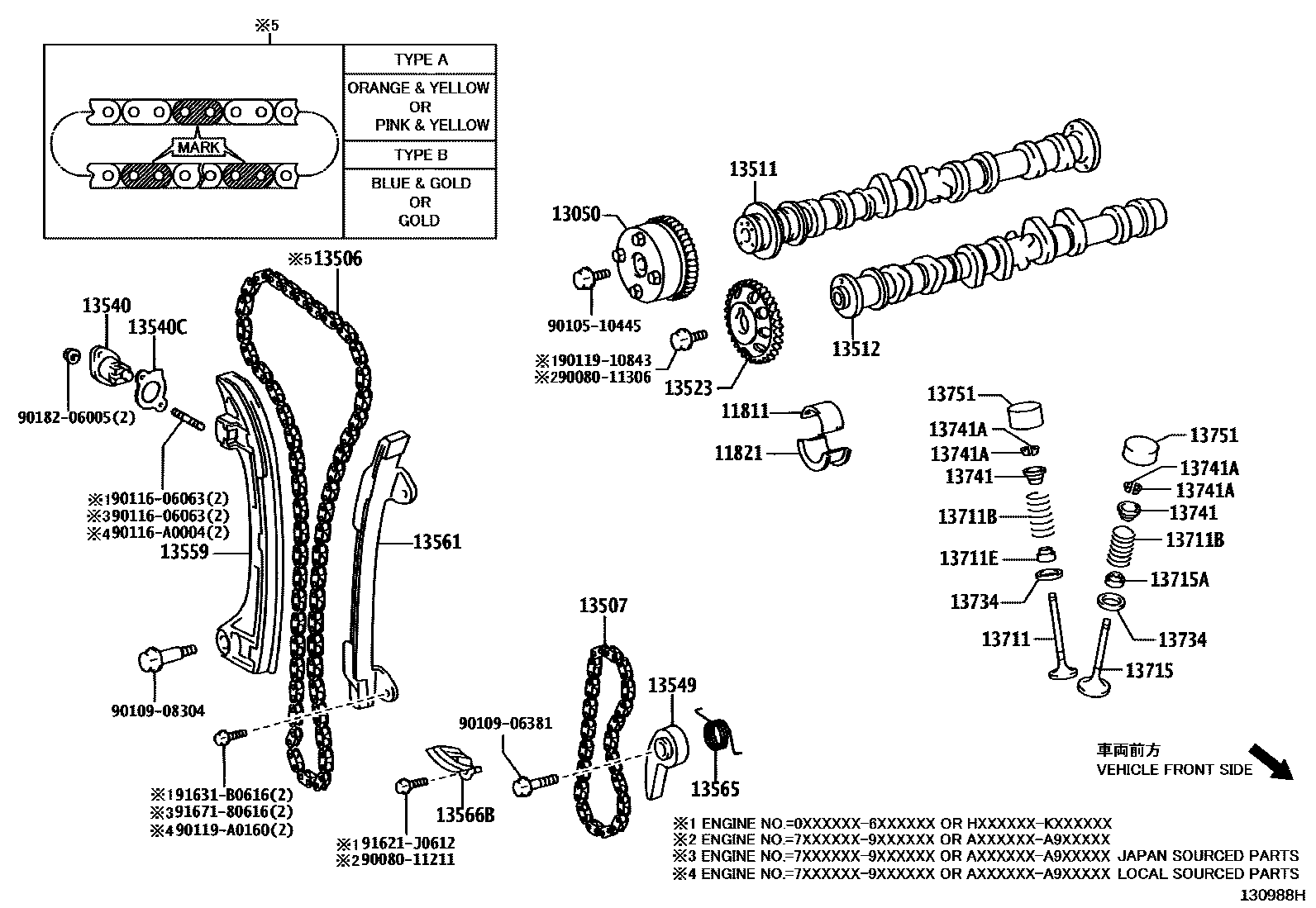 1302 — CAMSHAFT & VALVE