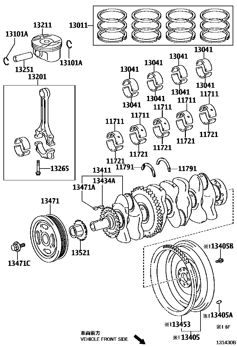 1301 — CRANKSHAFT & PISTON