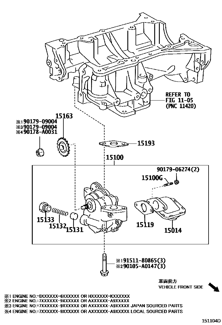 1501 — ENGINE OIL PUMP