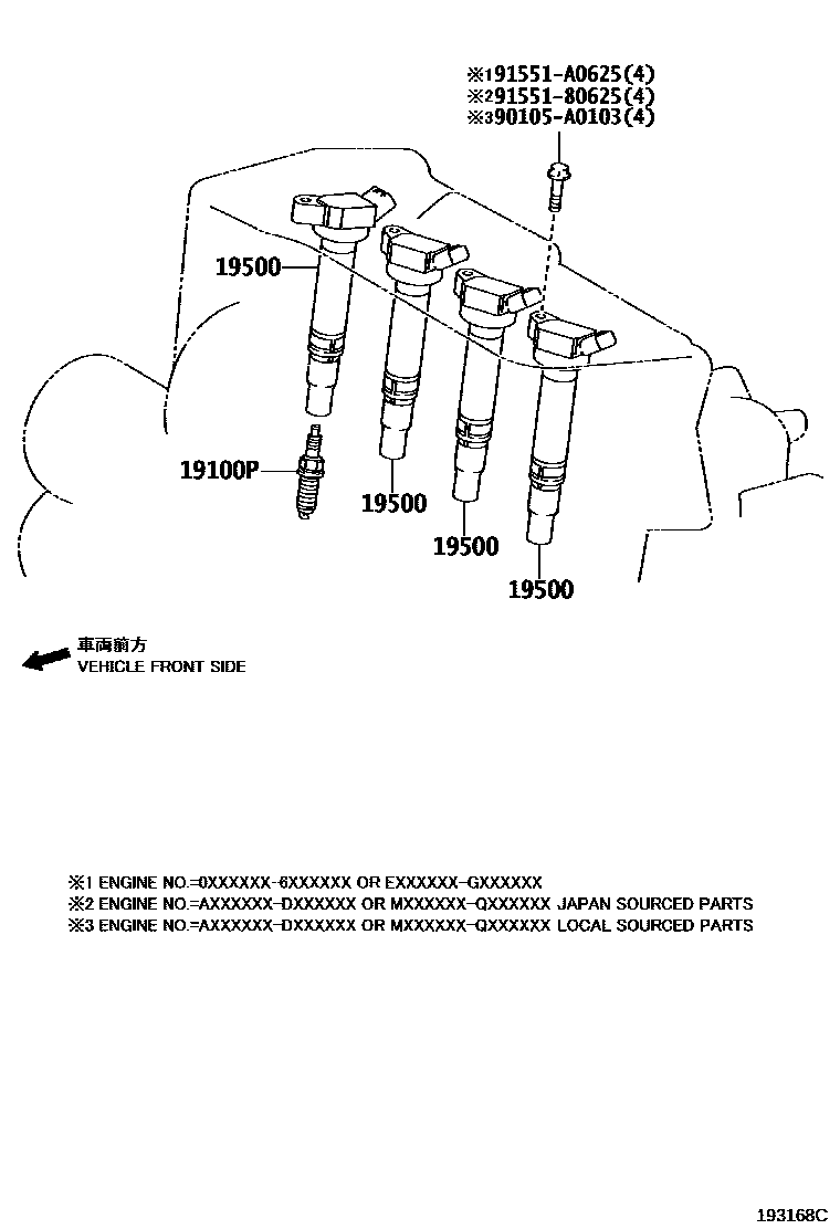 1901 — IGNITION COIL & SPARK PLUG / GLOW PLUG