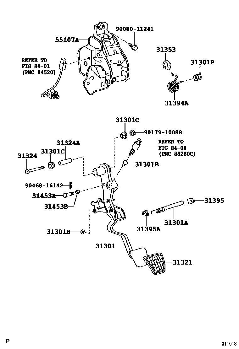 3102 — CLUTCH PEDAL & FLEXIBLE HOSE