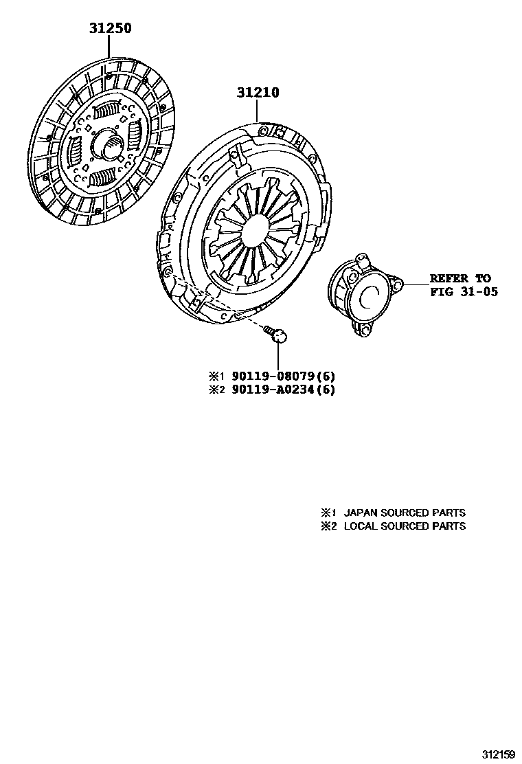 3101 — CLUTCH & RELEASE FORK