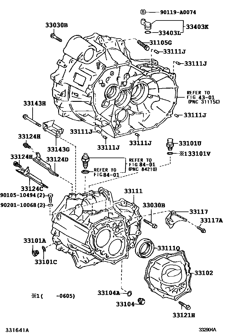 3302 — CLUTCH HOUSING & TRANSMISSION CASE (MTM)