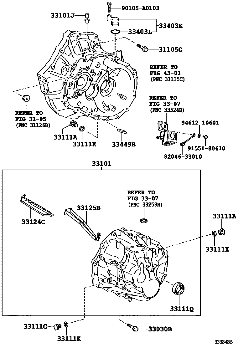3302 — CLUTCH HOUSING & TRANSMISSION CASE (MTM)