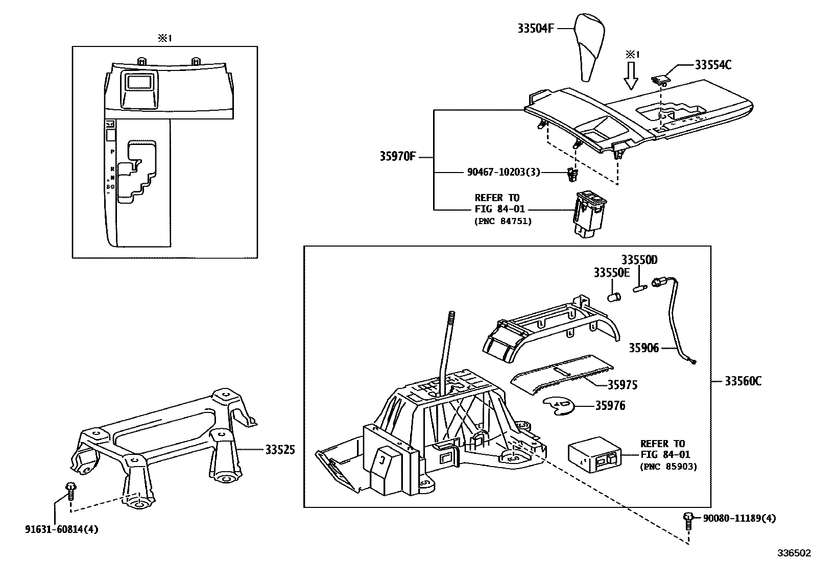 3312 — SHIFT LEVER & RETAINER