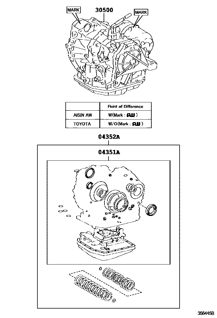 3501 — TRANSAXLE OR TRANSMISSION ASSY & GASKET KIT (ATM)